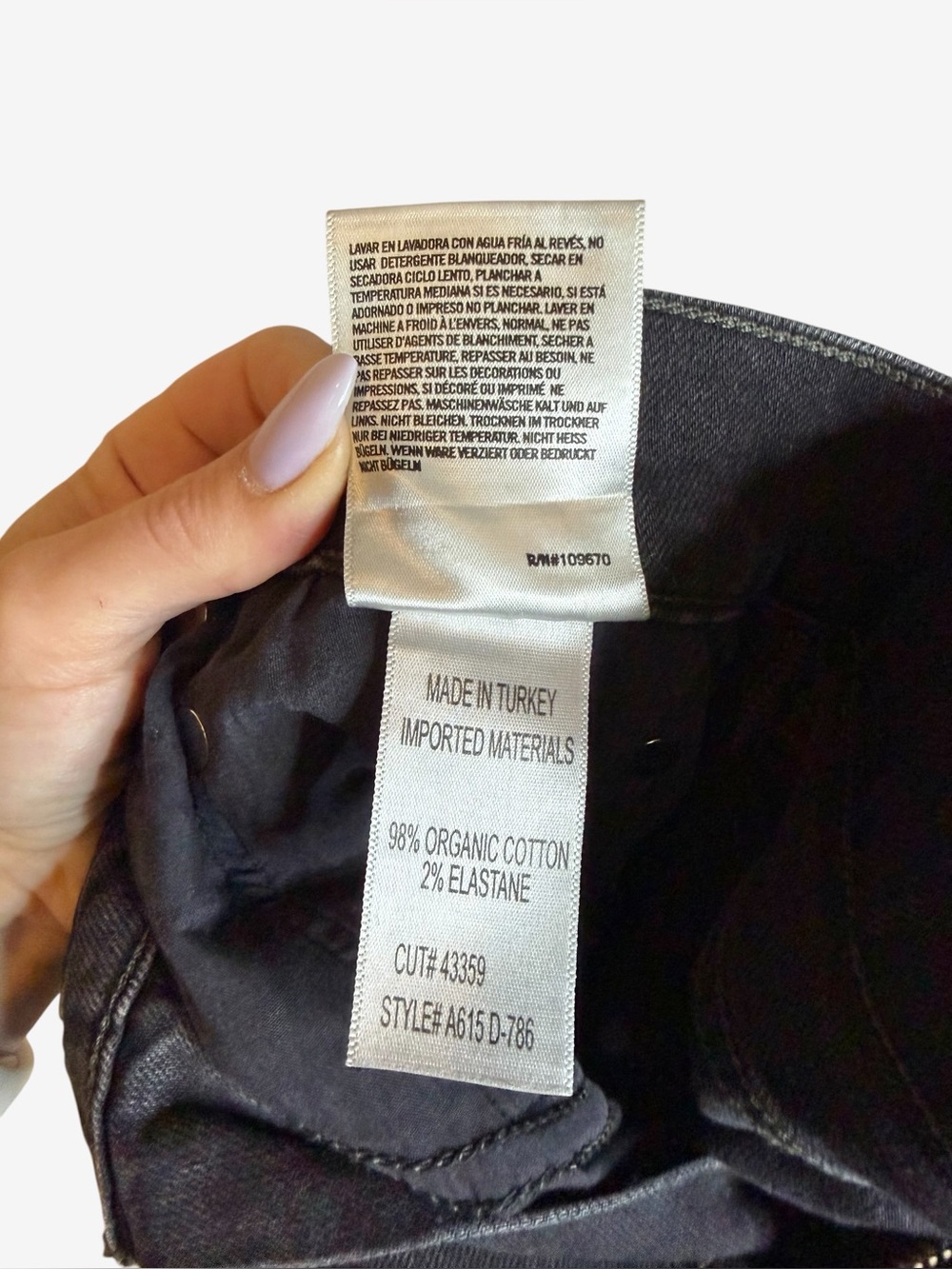 Agolde Men’s Distressed Black Jeans 34x28 - Picture 8 of 9
